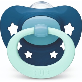 Nuk silikon Signature Hvězdy modrá