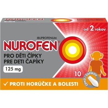 NUROFEN PRO DĚTI RCT 125MG SUP 10