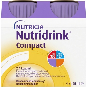 NUTRIDRINK COMPACT PROTEIN S PŘÍCHUTÍ BANÁNOVOU POR SOL 4X125ML