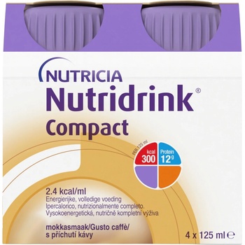 NUTRIDRINK COMPACT S PŘÍCHUTÍ KÁVY POR SOL 4X125ML