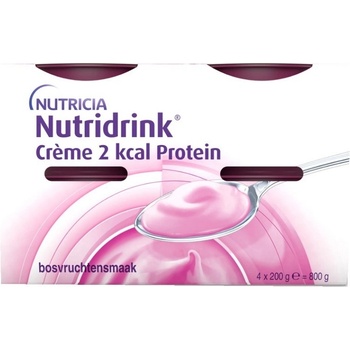 NUTRIDRINK CREME 2 KCAL PROTEIN S PŘÍCHUTÍ LESNÍHO OVOCE POR SOL 4X200G
