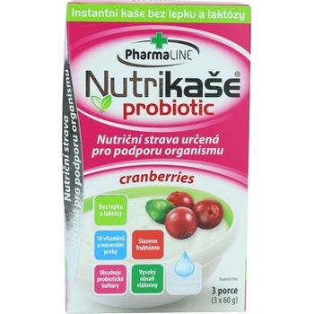Nutrikaše probiotic cranberries 3 x 60 g