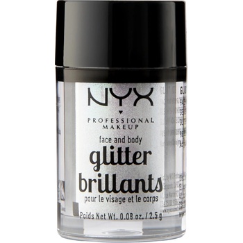 NYX Professional Makeup Glitter Goals třpytky na obličej i tělo 07 Ice 2.5 g