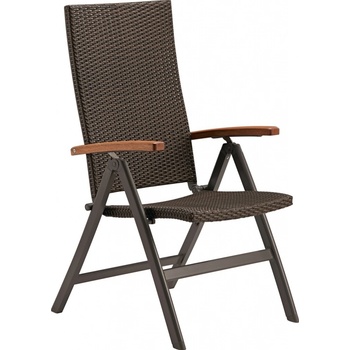 OBI Skládací křeslo Davenport II hnědé