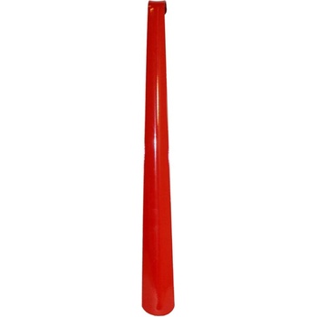 Obouvací lžíce kovová 42 cm červená