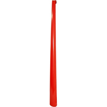 Obouvací lžíce kovová 63 cm červená