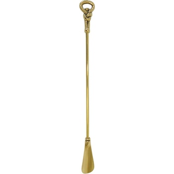 Obouvací lžíce na obuv mosazná - uzel - 48 cm