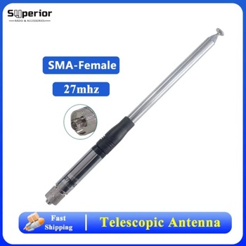 OEM CB teleskopická anténa 27 MHz TNC SMA BNC Konektor: SMA