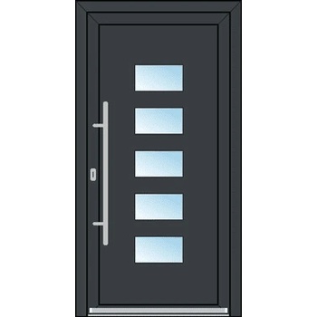 OknaDvereNaMiru.cz Vchodové plastové dveře STYL 1482 antracit 90 x 210 cm