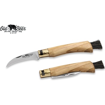 OLD BEAR MUSHROOM - STAINLESS STEEL, OLIVE HANDLE M 9387/19_LU