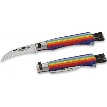 OLD BEAR MUSHROOM - STAINLESS STEEL, RAINBOW LAMINATED HANDLE M 9387/19_MAK