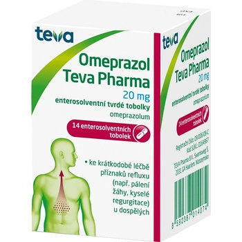 OMEPRAZOL TEVA PHARMA POR 20MG CPS ETD 14