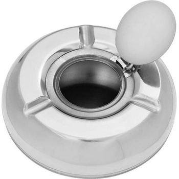 Onpira Venkovní kulatý nerezový popelník se záklopkou