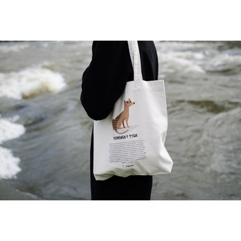 Organikk plátěná taška tasmánský tygr