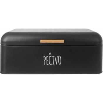 ORION Chlebovka plech/bambus 42x24x16,5 cm BLACK
