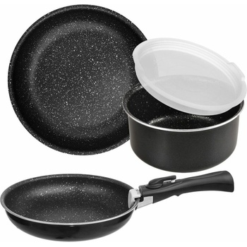 ORION Sada nádobí GRANDE COMBI+odním. rukojeť, víko 5 dílů