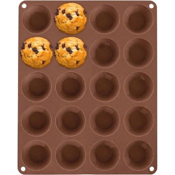 Orion silikon forma na mini muffiny hnědá na 20 ks 29x23,5 cm