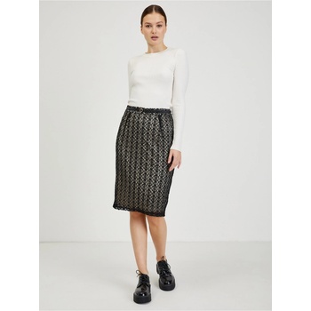 Orsay dámská pouzdrová krajková sukně sukně béžovo černá