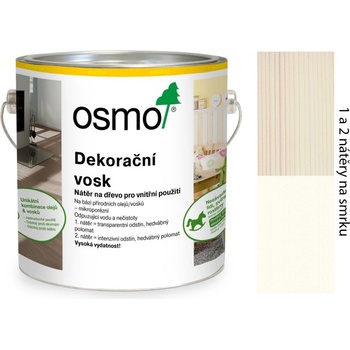 Osmo 3186 Dekorační vosk intenzivní 0,375 l Bílý mat