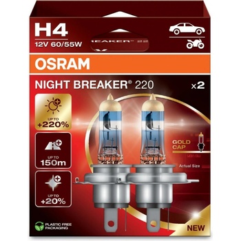 Osram Night Breaker 220 H4 P43t 12V 60/55W