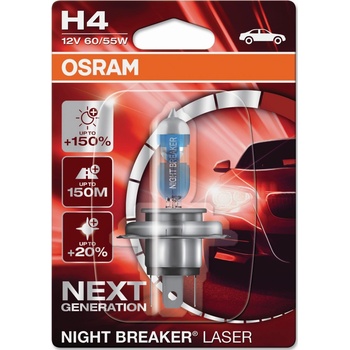 Osram Night Breaker Laser H4 P43t 12V 60-55W