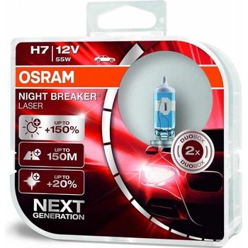 Osram Night Breaker Laser H7 PX26d 12V 55W