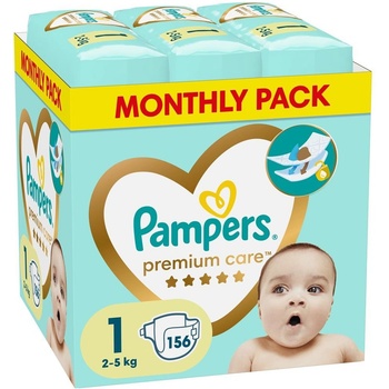 PAMPERS Premium Care 1 156 ks