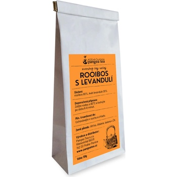 Pangea Tea Růžová čajovna Rooibos s levandulí čaj nečaj 50 g