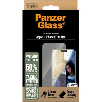 PanzerGlass tvrzené sklo EyeCare install kit Apple iPhone 16 Pro Max 2868