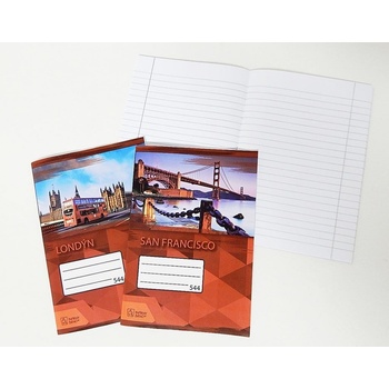 Papírny Brno Sešit 544 Premium A5 linka s kolmicí 40l