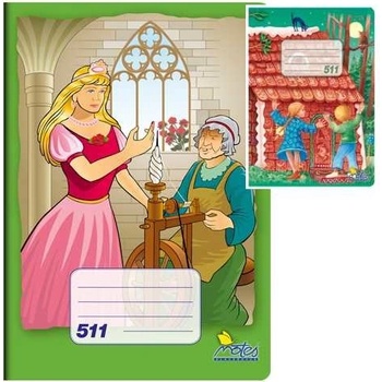 Papírny Brno Školní sešit 511 A5 linkovaný 20 mm s pomocnou linkou