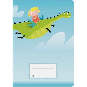 Papírny Brno Školní sešit 511 A5 linkovaný 20 mm