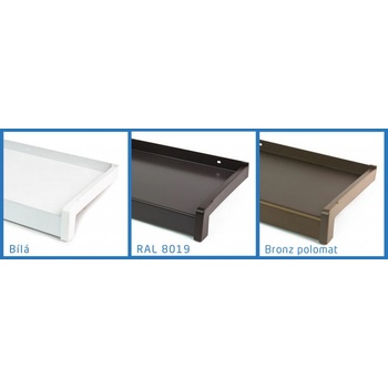 Paramont Venkovní hliníkový parapet Ohýbaný 110 mm hnědý