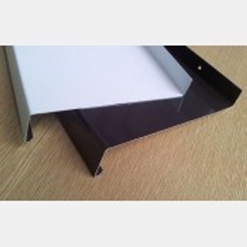 Parapet hliník ohýbaný vnější, 90mm, Alu-ohyb bílý