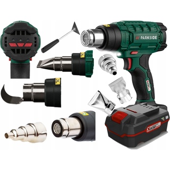 Parkside PHLGA 20-Li B 20V 550°C 3 trysky, kufr