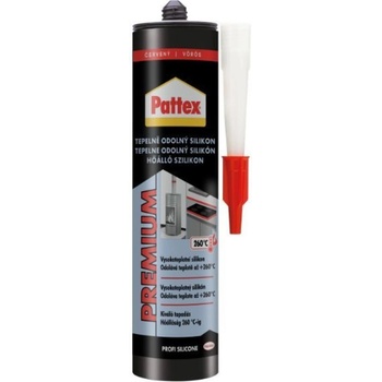 PATTEX Tepelně odolný silikon červený 280 ml