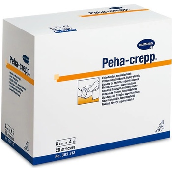 Peha-crepp obinadlo elastické fixační 12cm x 4m/20 ks 3031445