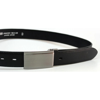 Penny Belts pánský kožený společenský opasek s plnou sponou 35-020-1PS-60 černý