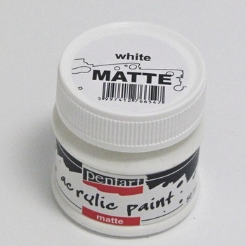 Pentart Akrylová barva matná 50 ml BÍLÁ