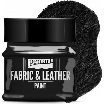 pentart Barva na textil a kůži černá 50 ml