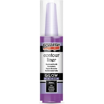 Pentart kontura svítící ve tmě 20 ml fialová