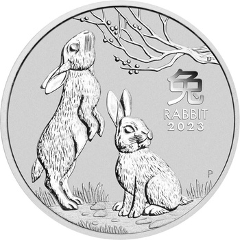 Perth Mint Stříbrná mince Rok Králíka 1/Lunar III 2 Oz