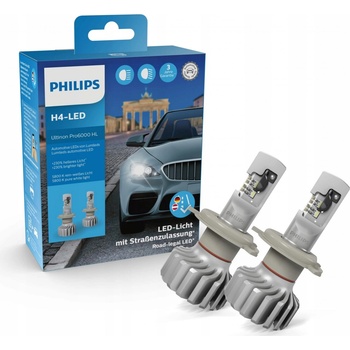 Philips Ultinon Pro6000 H4 P43t 12V 18W LED 5800K 2 ks.