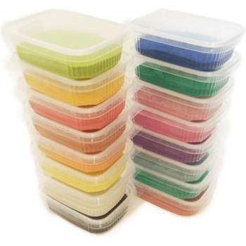 Pískohraní Sada barevného písku 16 ks 100 g