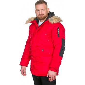 PitBull West Coast pánská zimní bunda Alder červená