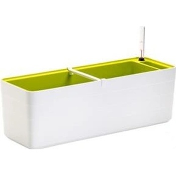 Plastia Berberis samozavlažovací truhlík 60 x 19,5 cm bílá / zelený