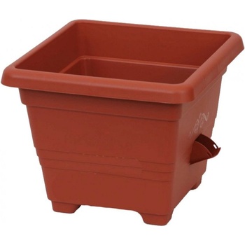 Plastia Bergamot Samozavlažovací květináč 50 x 50 cm terakota