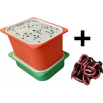 Plastia Vermikompostér 50,5 cm 38 cm šedý + Pěstební set