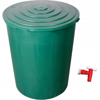 Plastime sud na dešť. vodu 200l plastový, s kohoutkem + víko