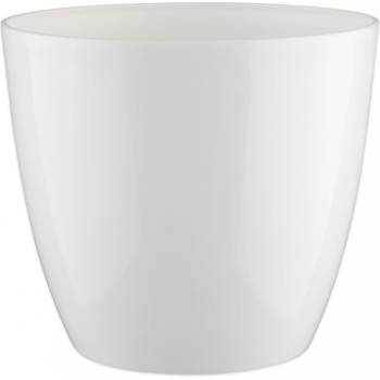 Plastkon Ella Lesk květináč Bílá 13 cm